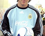 阿根廷足球选手梅西(AFP/Getty Images,2006年5月26日)