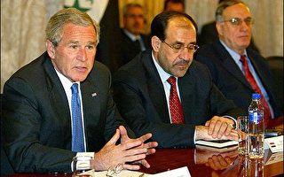 布希闪电走访巴格达　为伊拉克新政府加持