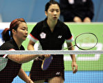 簡毓瑾(左)今年三月在東京比賽/AFP