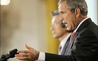 布什與小泉警告北韓  如發射飛彈將對它施壓