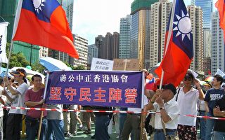蒋公中正香港协会参加七一游行