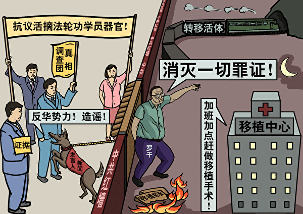 时事漫画：掩盖罪恶| 大纪元