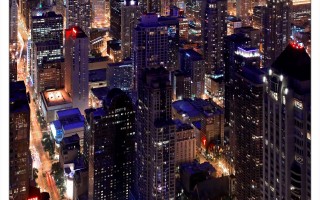 摄影欣赏：芝加哥夜景