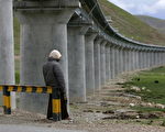 青藏铁路沿线桥下(Photo by Cancan Chu/Getty Images,2006.6.25)