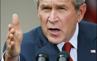 布希召开记者会　抨伊朗核争议采拖延战术