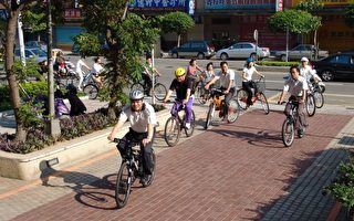 中壢市公所響應無車日騎自行車上班