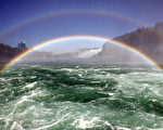 图文：尼亚加拉大瀑布出现双虹奇观