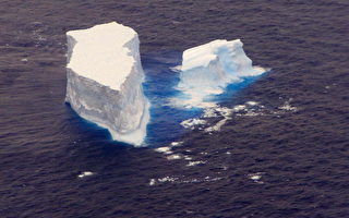 图文：纽西兰现罕见冰山群