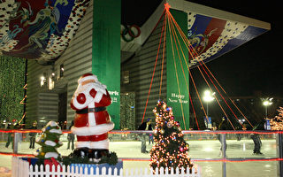 组图：首尔奥林匹克公园圣诞灯饰