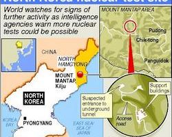 韩国称发现北韩核试场有活动迹象
