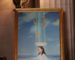 旧金山新年晚会上展出“真善忍画展”