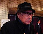 日本著名的歌舞團寶塚歌劇團名譽理事渡邊武雄前來觀看了演出。他說：《鼓韻》特別震憾人心。(范濤攝影／大紀元)