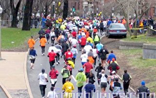 波士頓馬拉松  天上人間齊跑