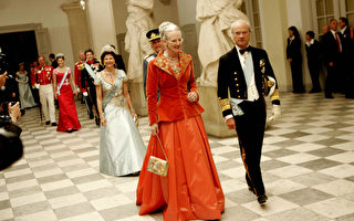 組圖：丹麥女王盛宴瑞典國賓