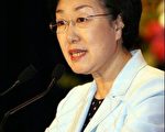南韓首位女總理韓明淑，今天正式宣布角逐年底總統大選。(法新社)