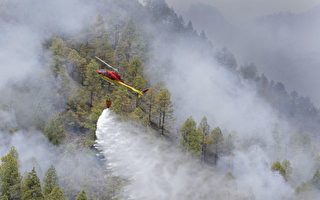 组图：热浪侵袭 欧洲多地森林大火