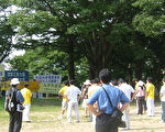 日本仙台由日本退党服务中心主办了声援2500万退党勇士的集会会场