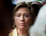 美国民主党总统竞选人希拉里‧克林顿。(Scott Olson/Getty Images)