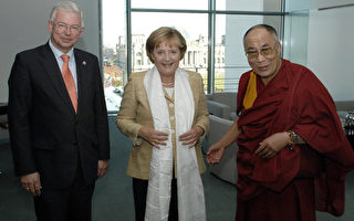 不顾中国反弹 梅克尔总理会晤达赖喇嘛