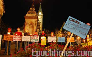 加拿大人支持在缅甸的‘番红花运动’