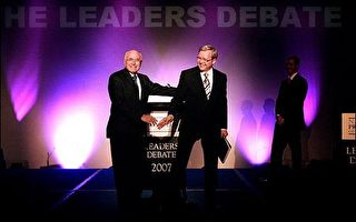 澳總理霍華德與反對黨領袖陸克文激辯政見
