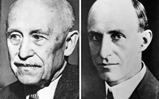 美國發明家萊特兄弟，維爾伯．萊特（左）和奧維爾．萊特（右）。（AFP)