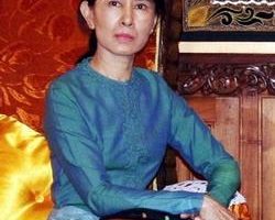 缅甸民运领袖翁山苏姬会晤联合国特使
