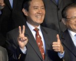 台灣新的總統當選人馬英九。（PATRICK LIN/AFP）