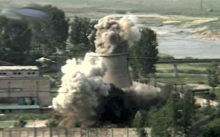 核武象徵倒塌　北韓炸毀反應爐冷卻塔
