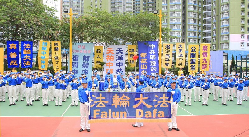 香港各界声援3800万中国勇士退党(图文)