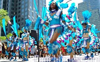 蒙特利尔举办加勒比海人狂欢节大游行