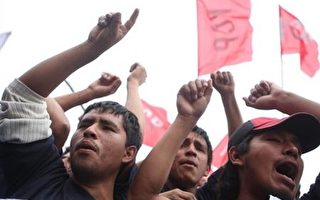 秘鲁反政府罢工引发警民冲突　两百人被捕