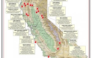 北加州三大火場仍未撲滅