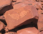 澳洲古老的原住民岩石壁畫。（西澳原住民理事會提供）