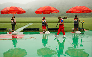 北京下雷陣雨 三項奧運比賽受影響