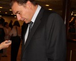 瑞士Olympic国际银行系统审计负责人弗兰克接受记者采访。（摄影：王泓/大纪元）