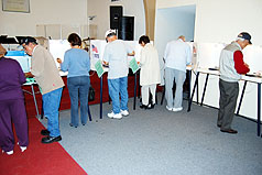 美國選民大排長龍等投票 過程大致平和