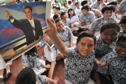印尼同窗  日本小滨镇  热烈庆祝奥巴马胜选