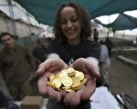 以色列发现罕见窖藏金币 距今1300年
