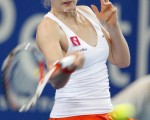 法國網球選手柯爾妮（AlizeCornet）擊敗臺灣選手謝淑薇/AFP/Getty Images