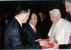 教宗接见王金平  嘉许台湾促进两岸和平