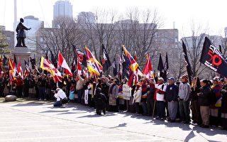多伦多藏人抗议 指中共制造谎言
