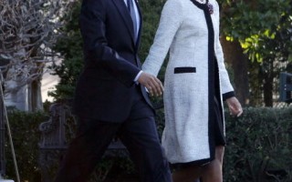 奥巴马夫妇访欧 蜜雪儿抢风头