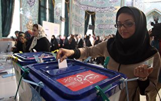 6月12日，伊朗舉行總統大選投票，選民對本次選舉反應熱烈。（AFP）