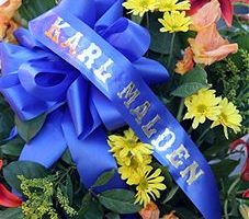 组图：97岁男星卡尔·麦尔登去世 星光大道鲜花悼念