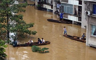 中国南方多省遭暴雨洪涝灾害