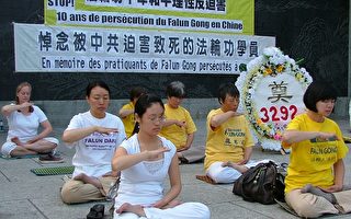 反迫害十周年 蒙城法轮功学员集会