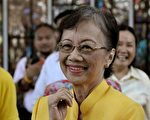 前菲律賓總統，也是民主偶像的艾奎諾夫人（Corazon Aquino），與結腸癌奮戰1年多之後，今天因為心臟停止跳動而去世。(圖為艾奎諾夫人，法新社提供)