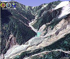 台成大公布三处堰塞湖卫星照片