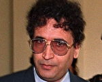1988年洛克比空难的利比亚籍首谋迈格拉希(Abdelbaset Ali Mohmet Al-Megrahi)(资料照片1992.2.18)(AFP)